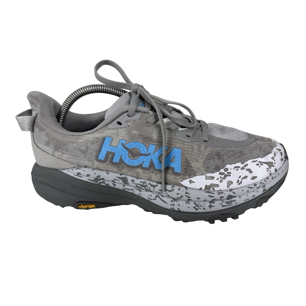 Hoka Speedgoat 6 Wide Stellar Grey Trail Running Shoes 1147832 SYST Womens 9.5 D